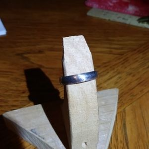 Mans sterling wedding band 12